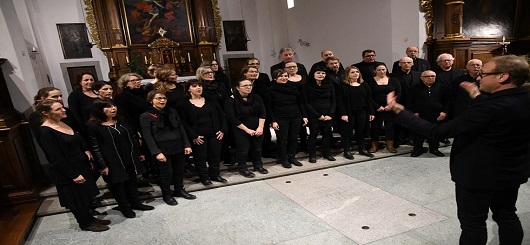 Vokalensemble Sursee unter der Leitung von Peter G. Meyer, links Vokalensemble Sursee unter der Leitung von Peter G. Meyer, links